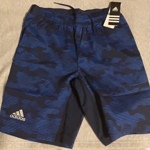 Adidas blue athletic shorts climacool